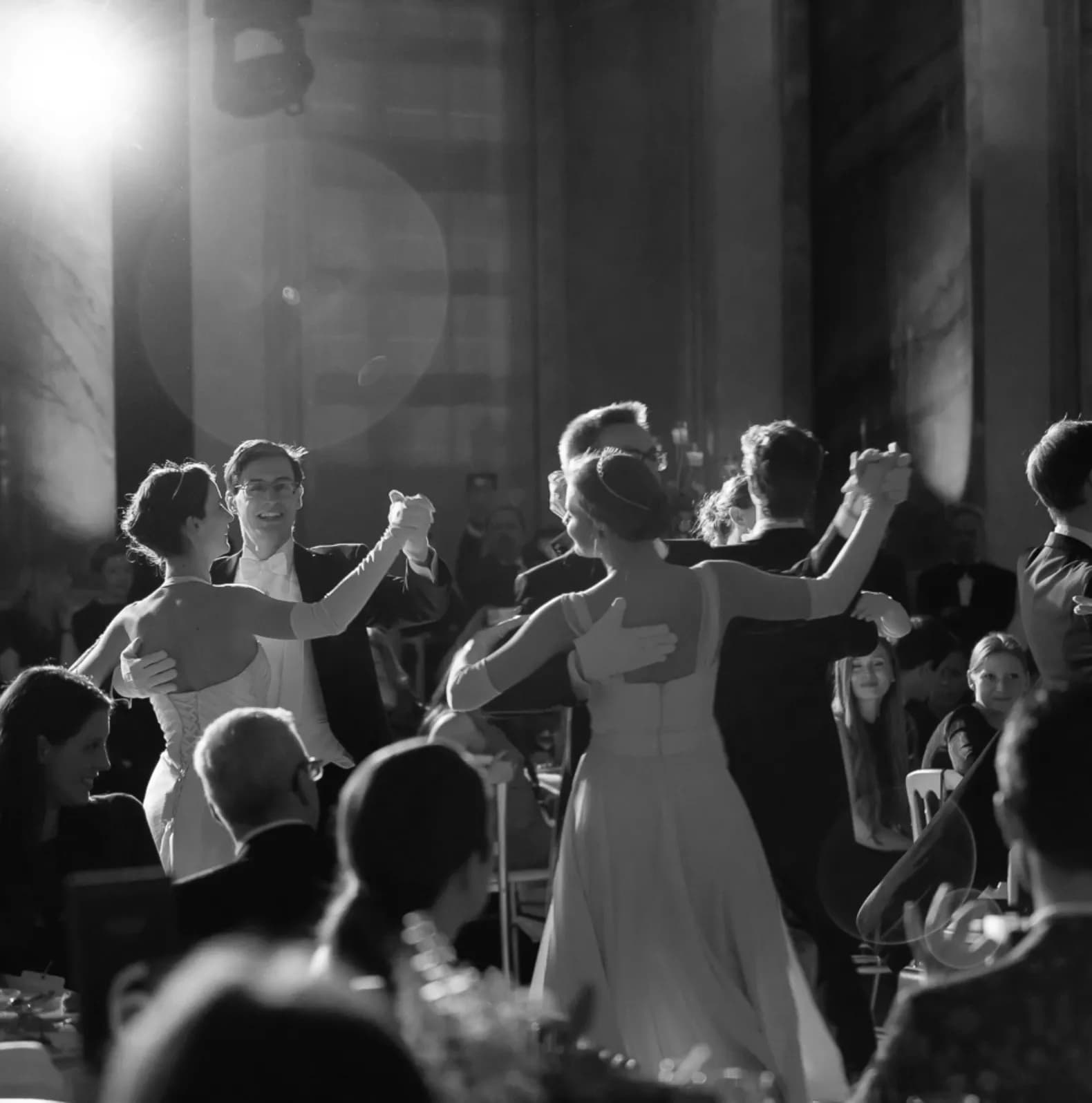 Guests celebrating at the Amour awards dinner