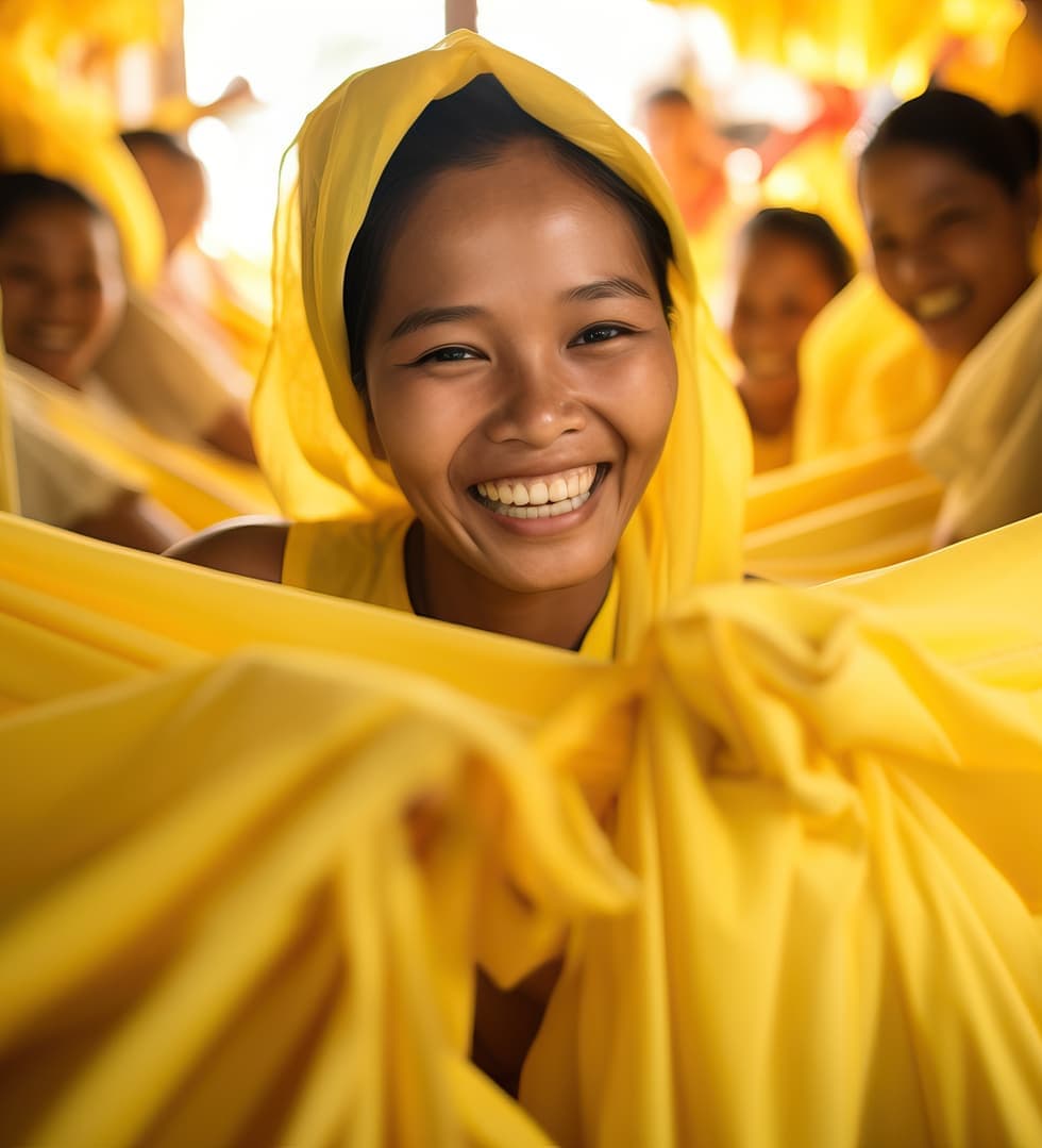 Girls in a classroom supported by VOW for Girls