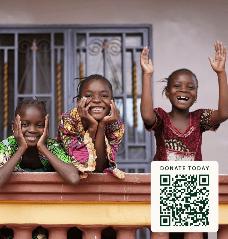 QR code to donate to VOW for Girls