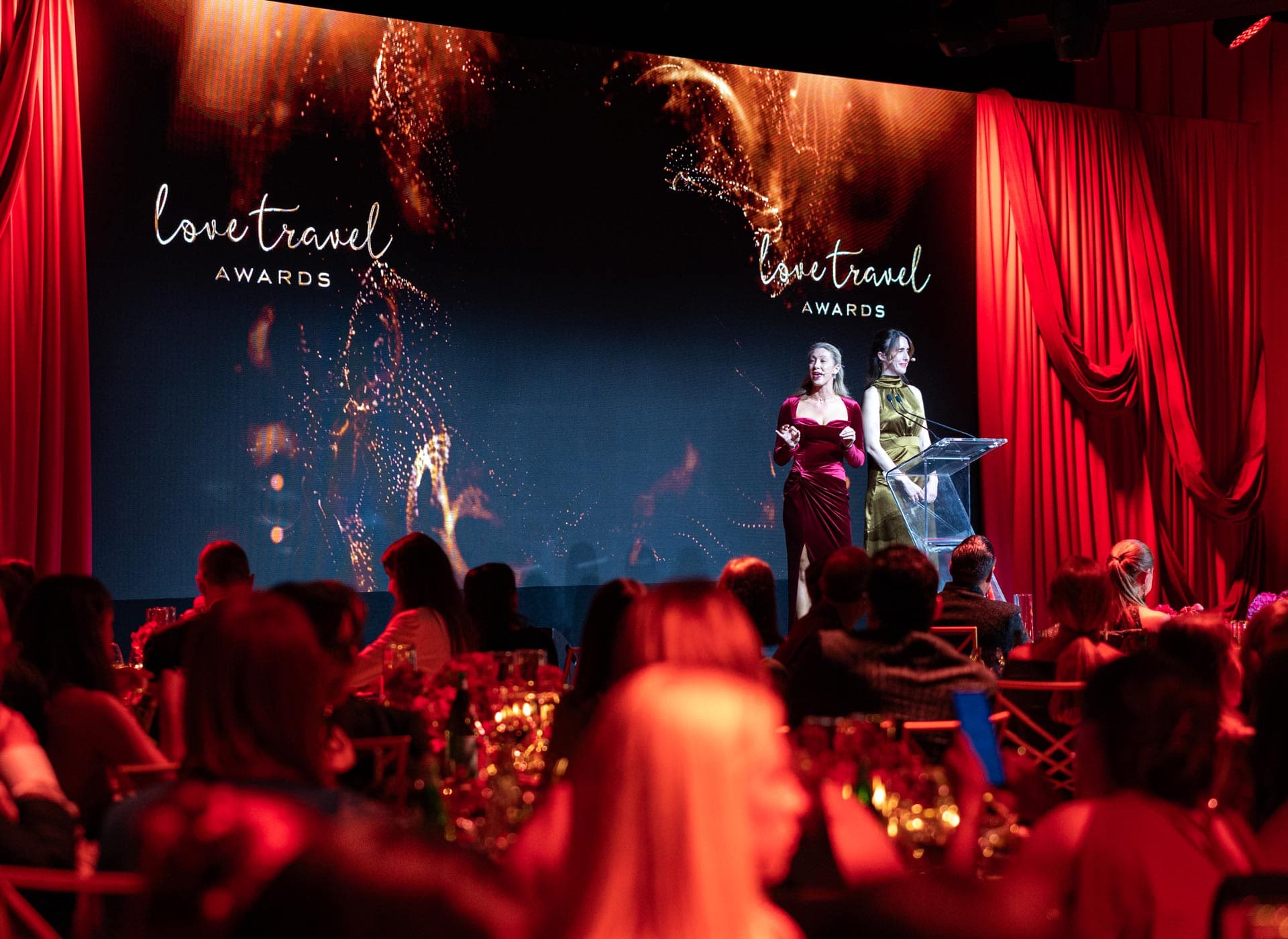 The Love Travel Awards black-tie dinner
